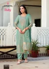 Ruby By Rangoon Organza Kurti With Bottom Dupatta
